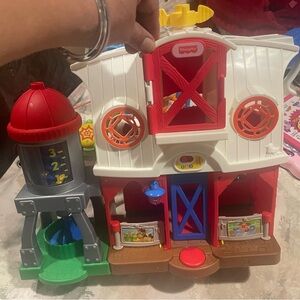 Fisher-Price Red and White Farmhouse Playset